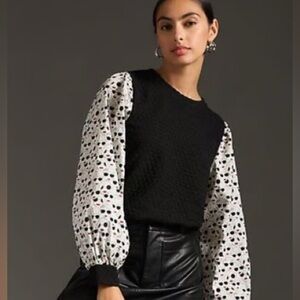 Anthropologie Mixed Media sunglasses Textured Top Size S